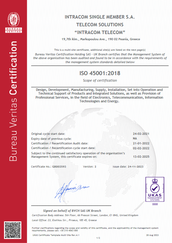 Image of Health and Safety Certification