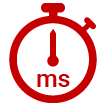 Milliseconds responses icon