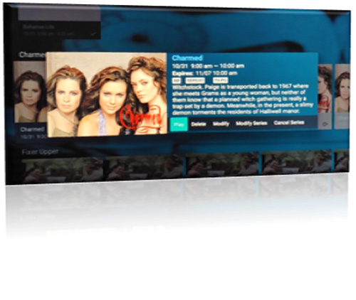 screenshot of the app - movie selection