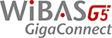 with red and grey colors WiBAS™ G5 Connect+ logo